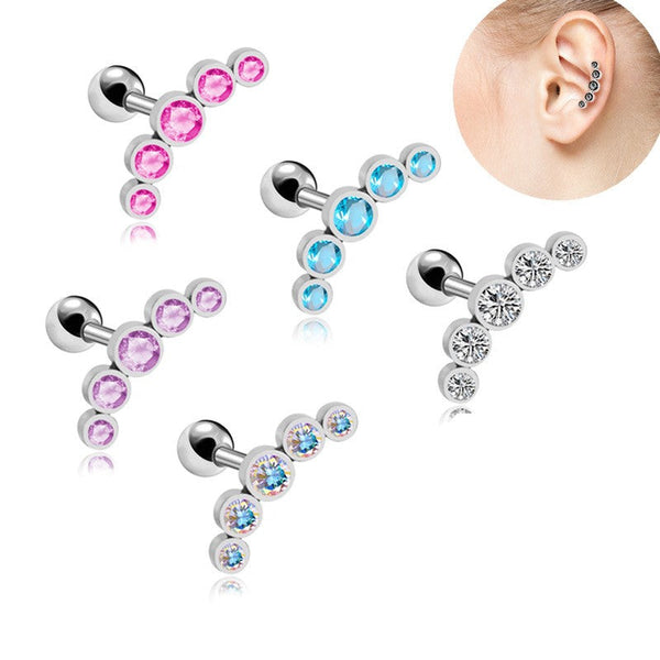 Curved Ear Bone Piercing