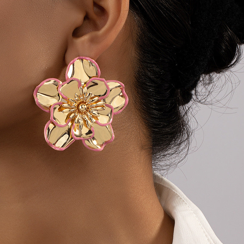 Camellia Flower Earrings