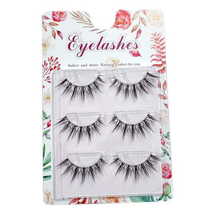 3 Pairs Pack of False Lashes