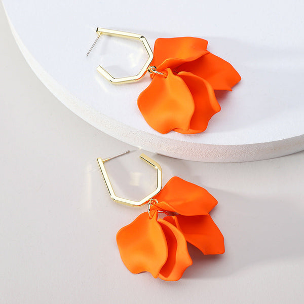 Acrylic Petals Earrings