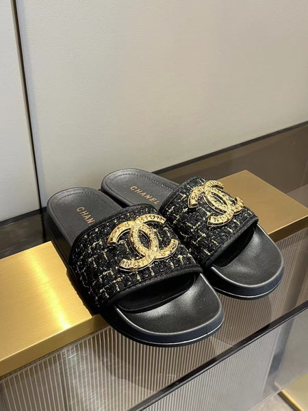 CC Tweed Slides