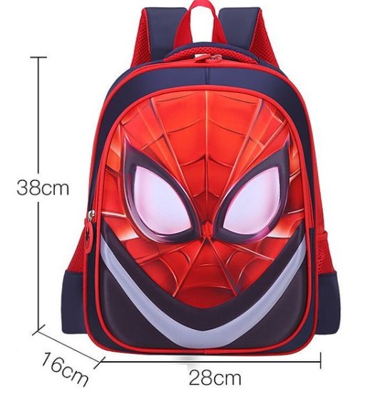 3D Super Hero Cartoon Character Backpack