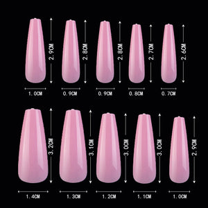 100pcs LONG BALLET Nails