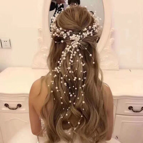 Pearl & Crystal Wreath Headdress