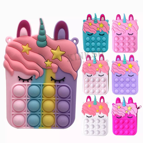 Mini Children  Unicorn Silicone Messenger Bag