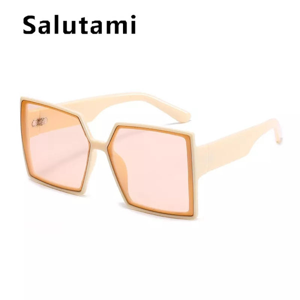 Oversized Vintage Square Gradient Sunglasses