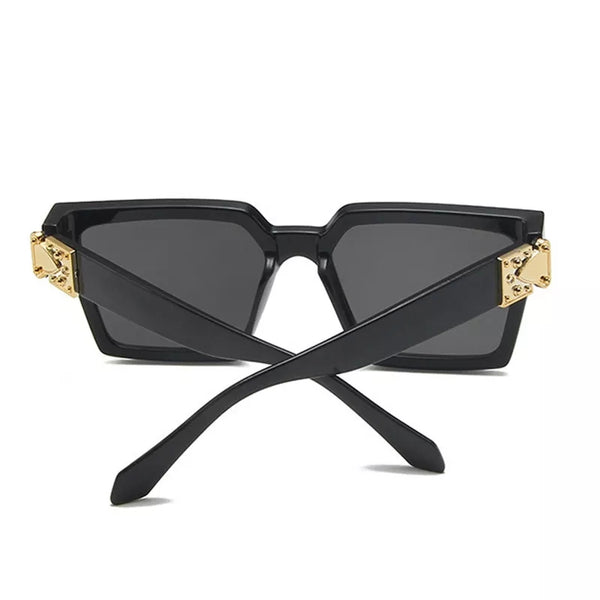 Oversized Mirror Square Sunglasses