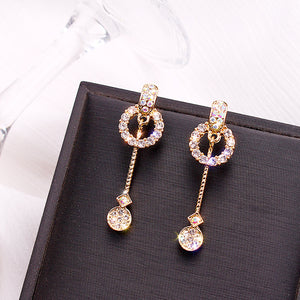 Trendy Rhinestone Stud Earrings