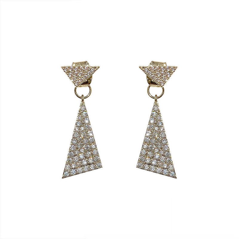 Triangle Long-style Reel Earring