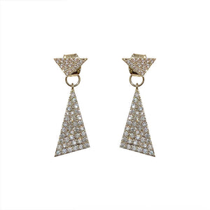 Triangle Long-style Reel Earring