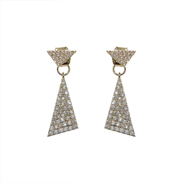 Triangle Long-style Reel Earring