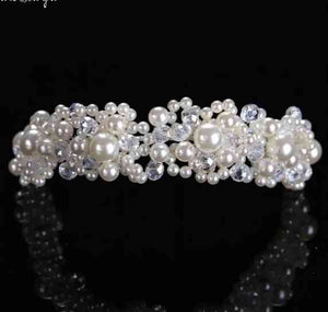 Pearl Bridal Crystal Headpiece