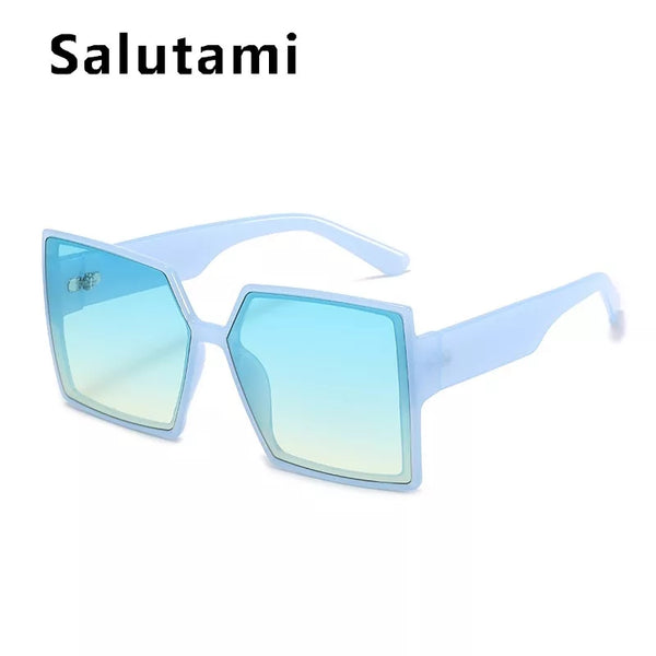 Oversized Vintage Square Gradient Sunglasses