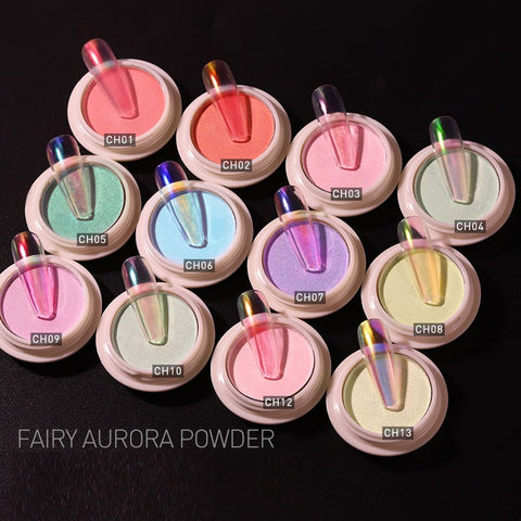 Solid Ice Transparent Nude Color Aurora Powder