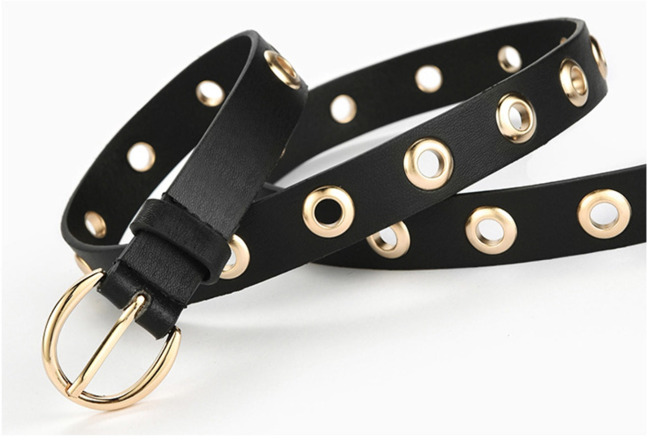 Ladies Thin Full-Hole Belt