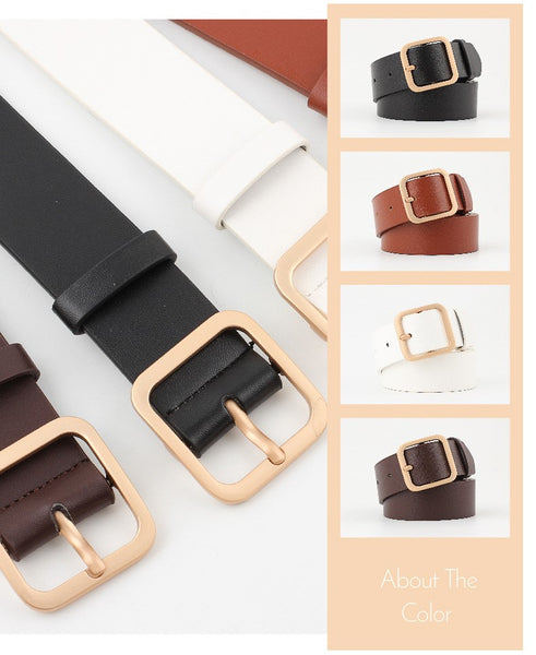 Ladies Square Buckle Belt