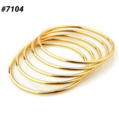 Women's Gold 5pc Bangles Set