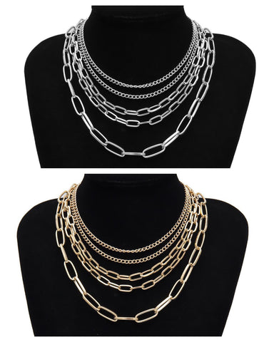 Layered Links Necklace