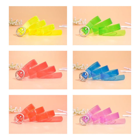 Neon Transparent Belts