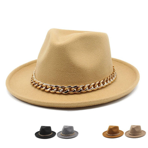 Thickened Felt Fedora Ht164