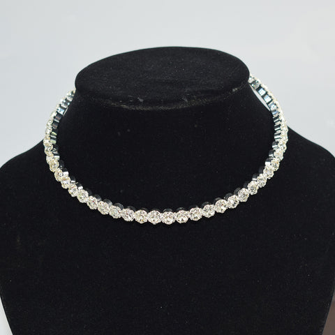 Large Rhinestones Choker