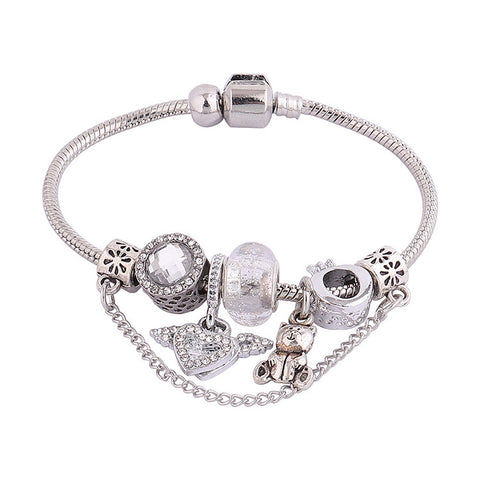 Silver Beaded Bracelet