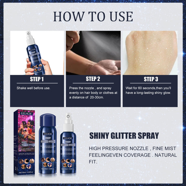 Party Glitter Body and Hair Spray