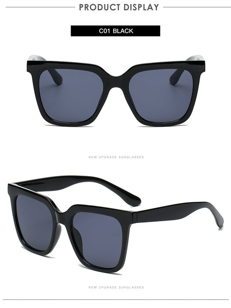 Simple Large Frame Square Sunglasses