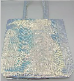 Holographic scalepatt handbag