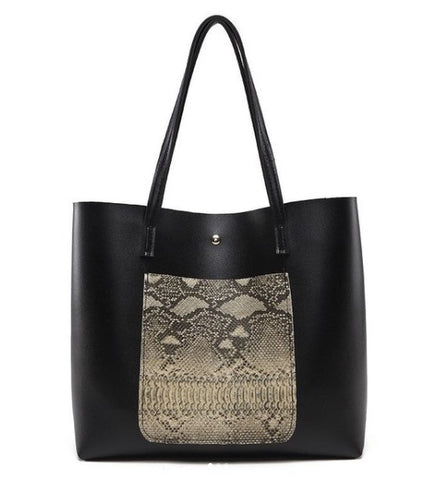 Snake Skin Pocket Handbag