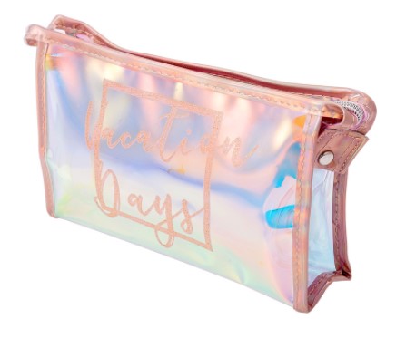 Irredescent "Vacation Days" Makeup Bag