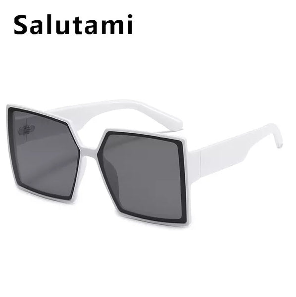 Oversized Vintage Square Gradient Sunglasses