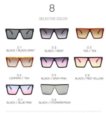 Fashion Oversized Square Sunglasses