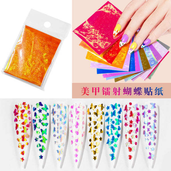 Laser Butterfly  Adhesive Sticker